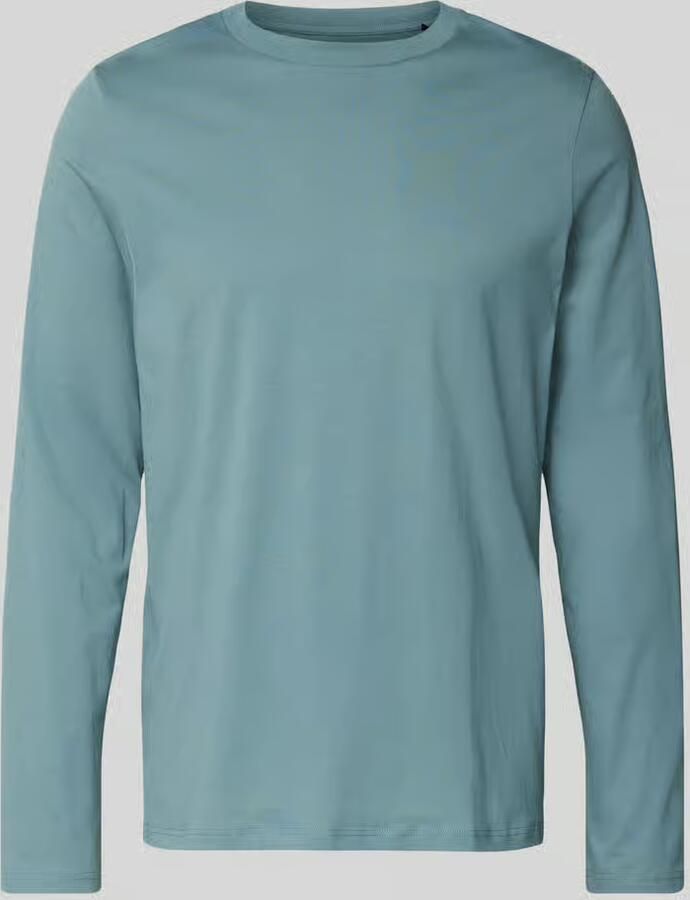 Schiesser Shirt met lange mouwen en geribde ronde hals