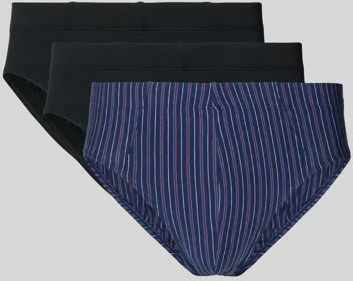Schiesser Slim fit slips met elastische band in een set van 3 - Foto 2