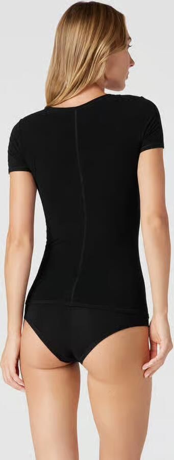 Schiesser Slim fit t-shirt van viscosemix model 'Personal' - Foto 3