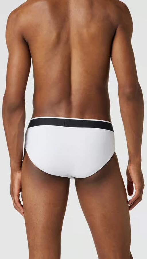 Schiesser Rio-slip 95 5 met sportieve webgummiband met contrasterend -logo (3 stuks) - Foto 6
