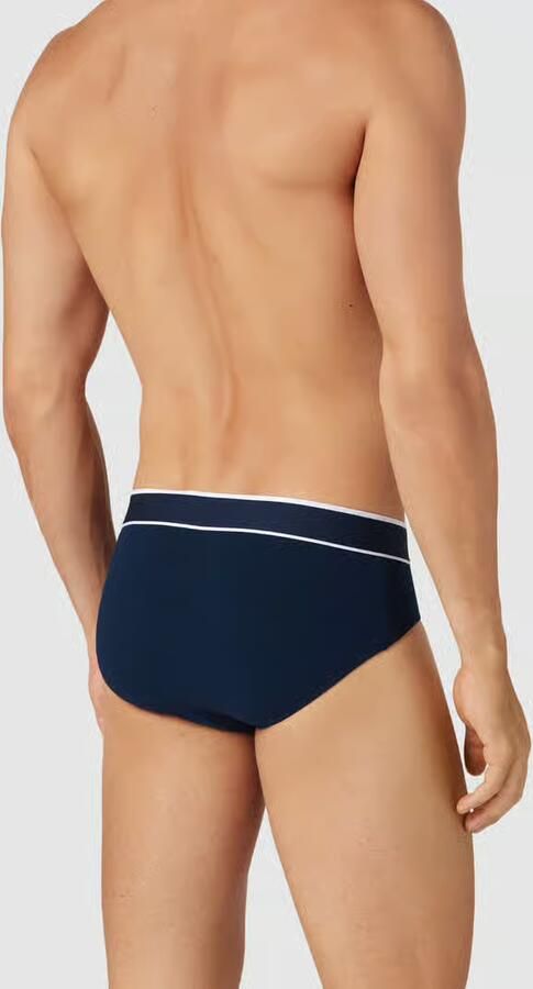 Schiesser Rio-slip 95 5 met sportieve webgummiband met contrasterend -logo (3 stuks) - Foto 6