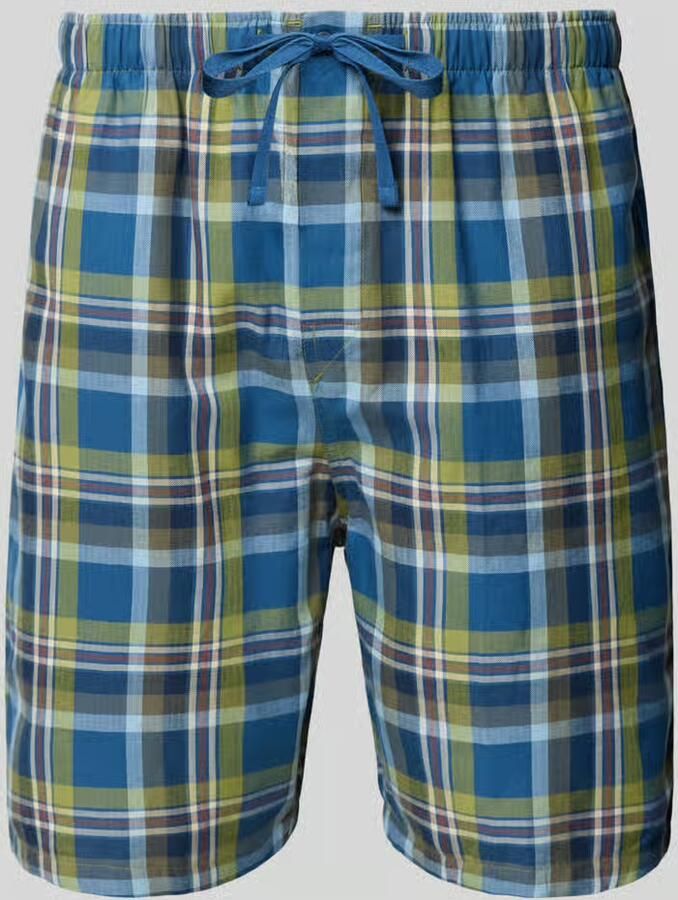 Schiesser straight fit bermuda met elastische band - Foto 2