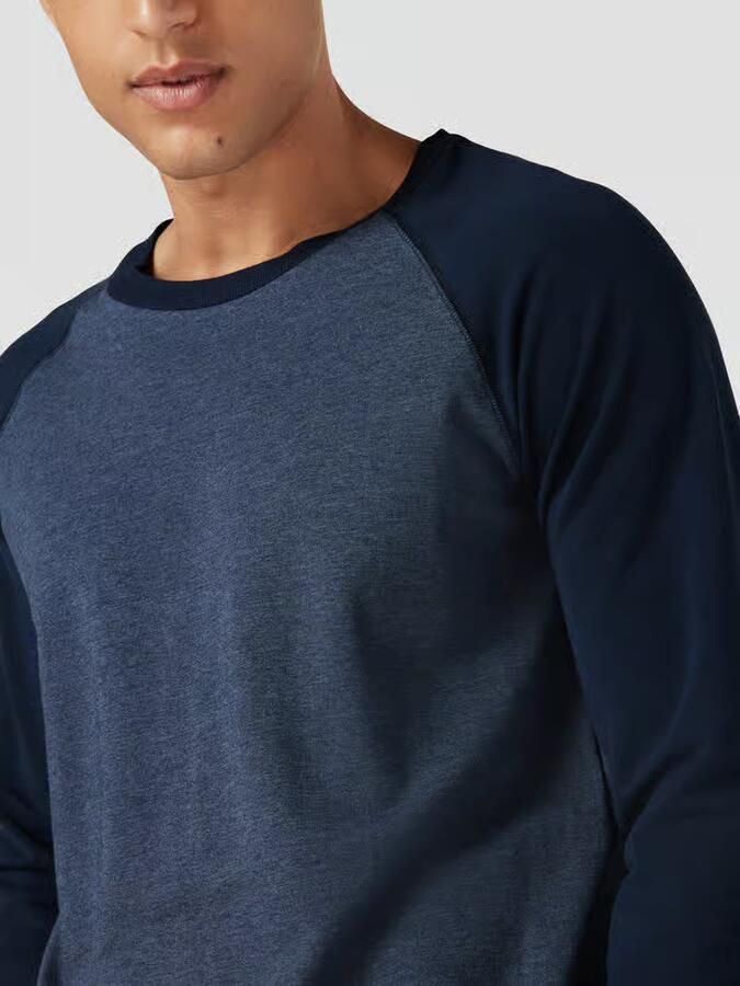 Schiesser Sweatshirt met raglanmouwen model 'Mix + Relax'