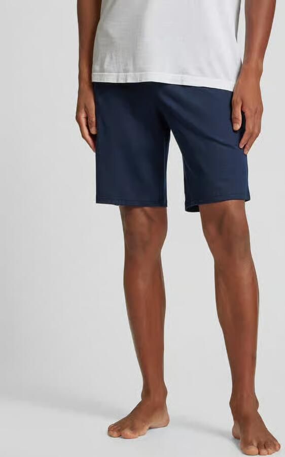 Schiesser Sweatshorts met steekzakken - Foto 2