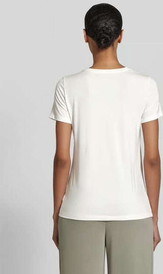 Schiesser T-shirt met geribde ronde hals