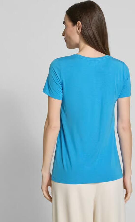 Schiesser T-shirt met geribde V-hals