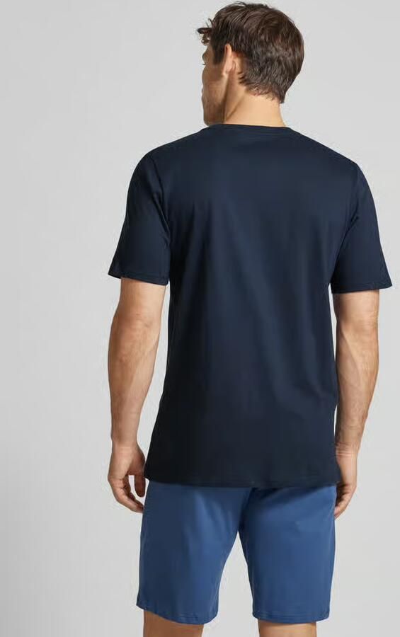 Schiesser T-shirt met korte knoopsluiting