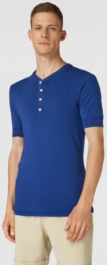 Schiesser T-shirt met korte knoopsluiting model 'Henley' - Foto 2
