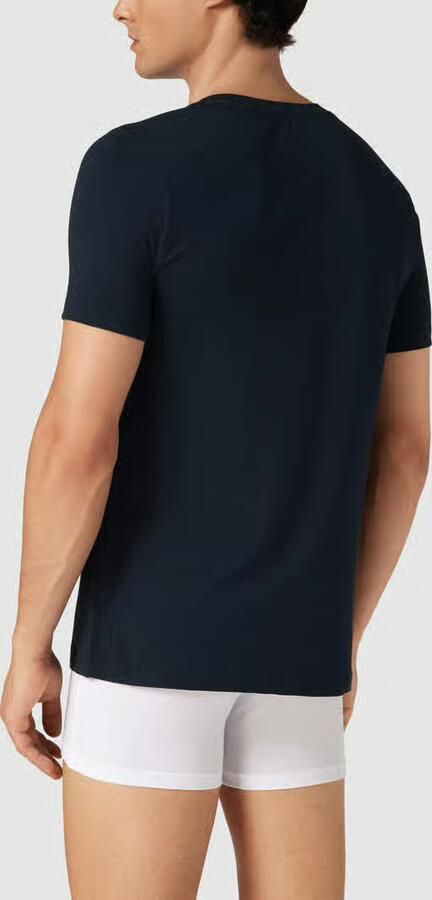 Schiesser T-shirt met labeldetail
