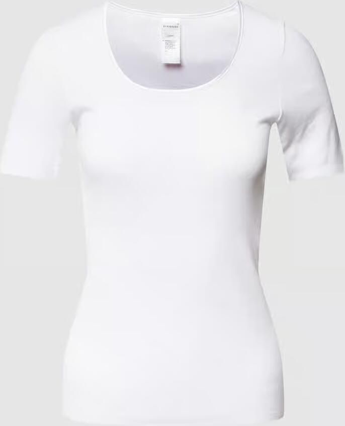 Schiesser Shirt met korte mouwen LUXURY Ronde halslijn 1 2-mouw katoen zonder storende zijnaden - Foto 2