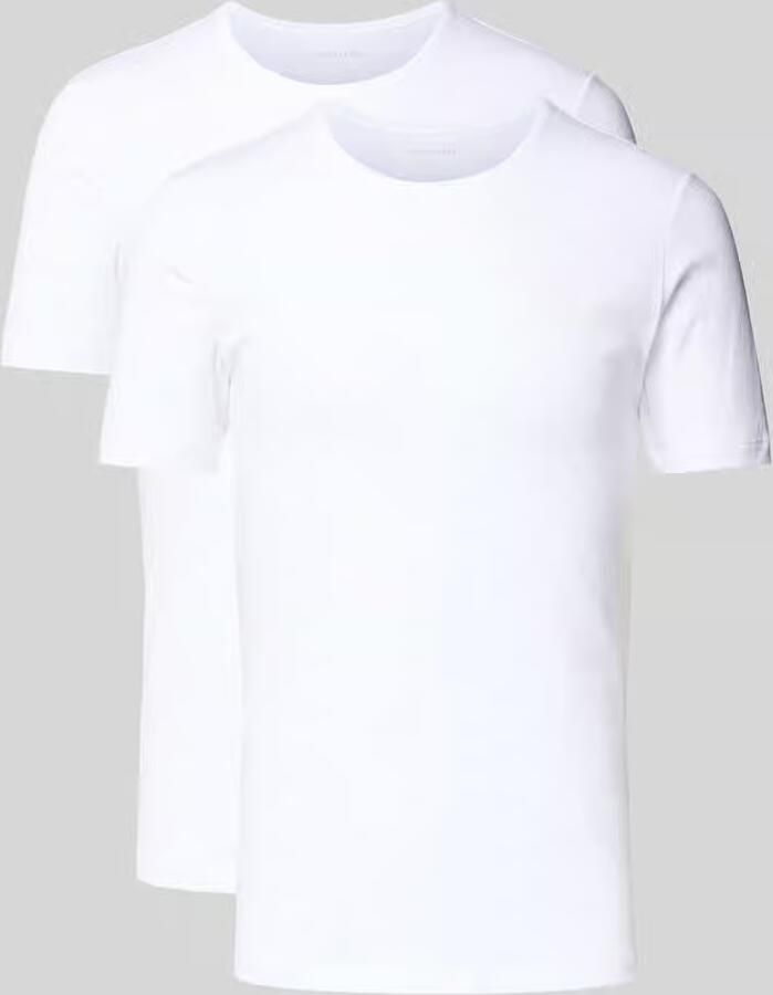 Schiesser T-shirt 95 5 met ronde hals (2 stuks Set van 2)