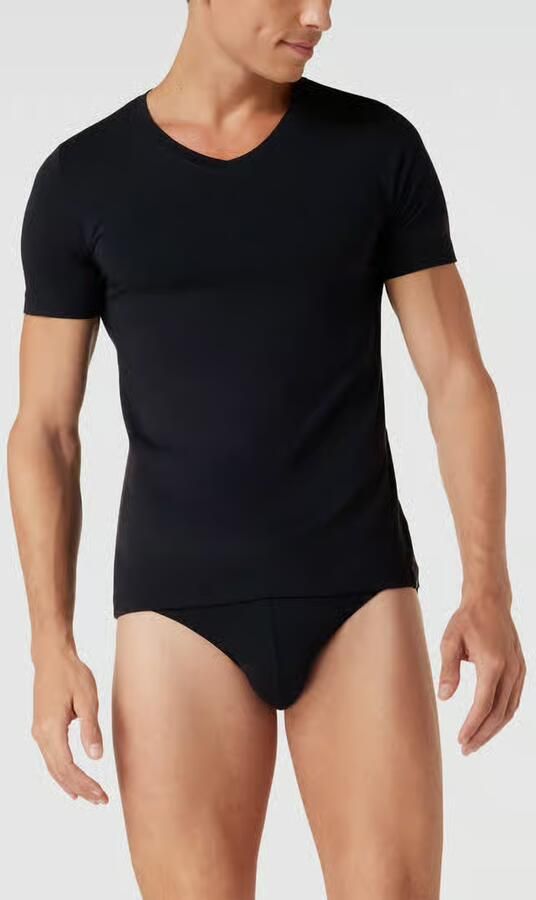 Schiesser T-shirt met V-hals - Foto 2