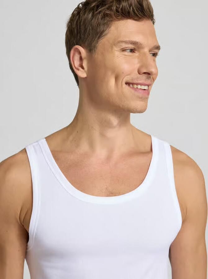 Schiesser Tanktop met ronde hals in een set van 2 stuks