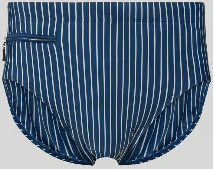 Schiesser Zwembroek in all-over look met ritszak - Foto 3