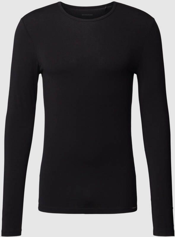 Schiesser Shirt met lange mouwen en labeldetail model 'WARMING BASELAYER'