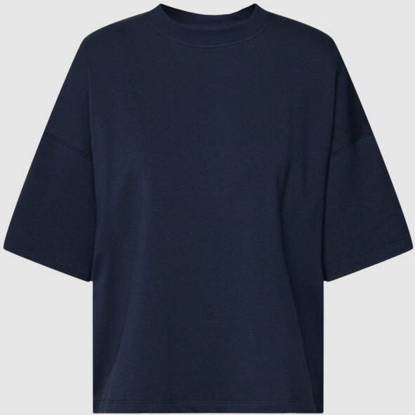 Schiesser T-shirt met geribde ronde hals model 'Refibra'