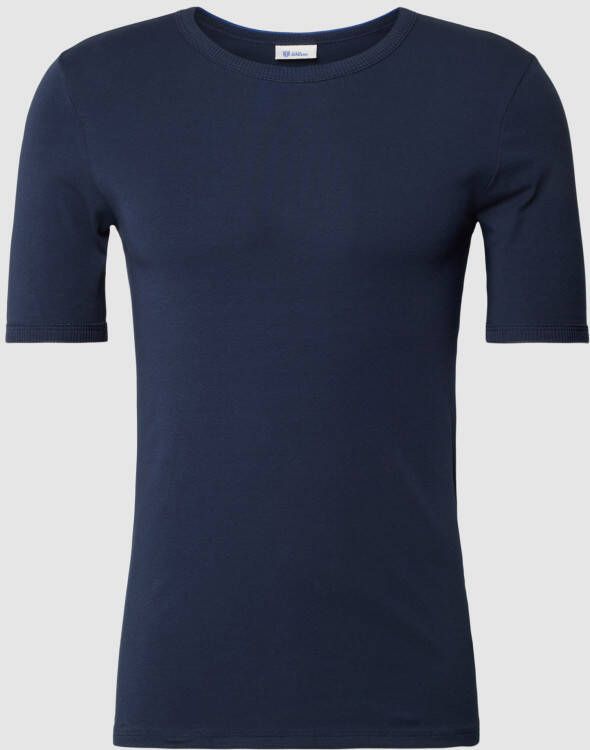 Schiesser T-shirt met geribde ronde hals model 'REVIVAL'