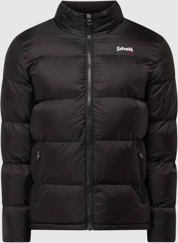 Schott NYC Gewatteerd jack met afneembare capuchon model 'Idaho'