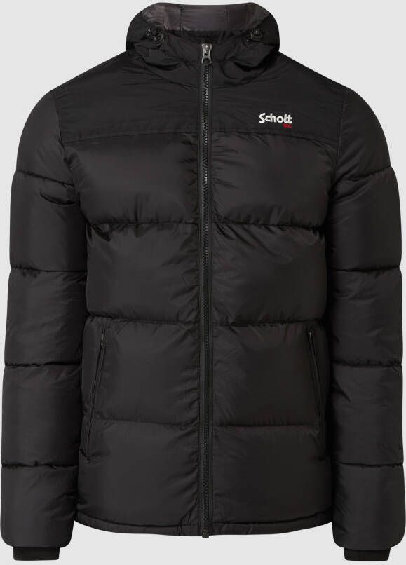 Schott NYC Gewatteerd jack met capuchon model 'Utah'