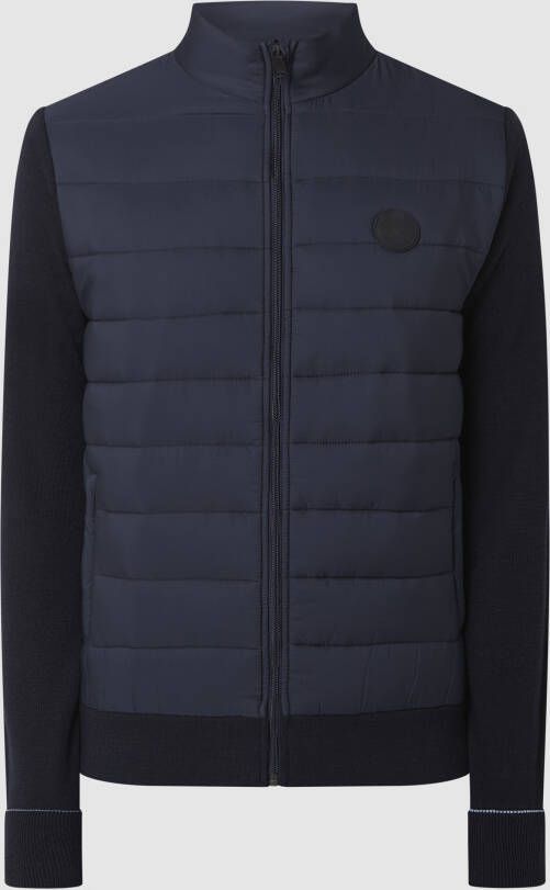 Scotch & Soda Gewatteerd jack met contrastinzetten
