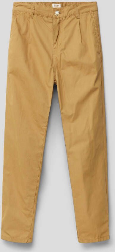 Scotch & Soda Loose tapered fit stoffen broek met achterzak model 'Peache'