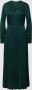 Scotch & Soda Groene Maxi Jurk Long Sleeved Pleated Maxi Dress - Thumbnail 2