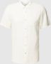 SCOTCH & SODA Heren Overhemden Short Sleeve Linen Shirt Wit - Thumbnail 2