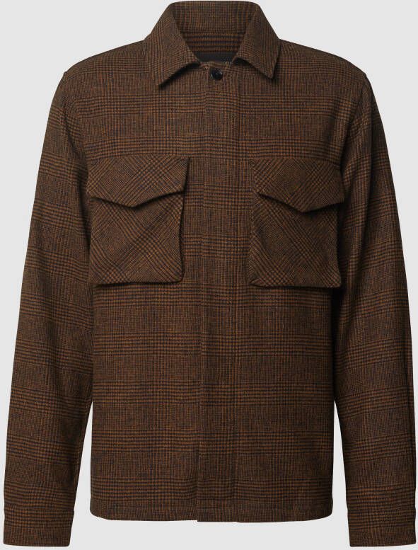 Scotch & Soda Relaxed fit vrijetijdsoverhemd met glencheck-motief