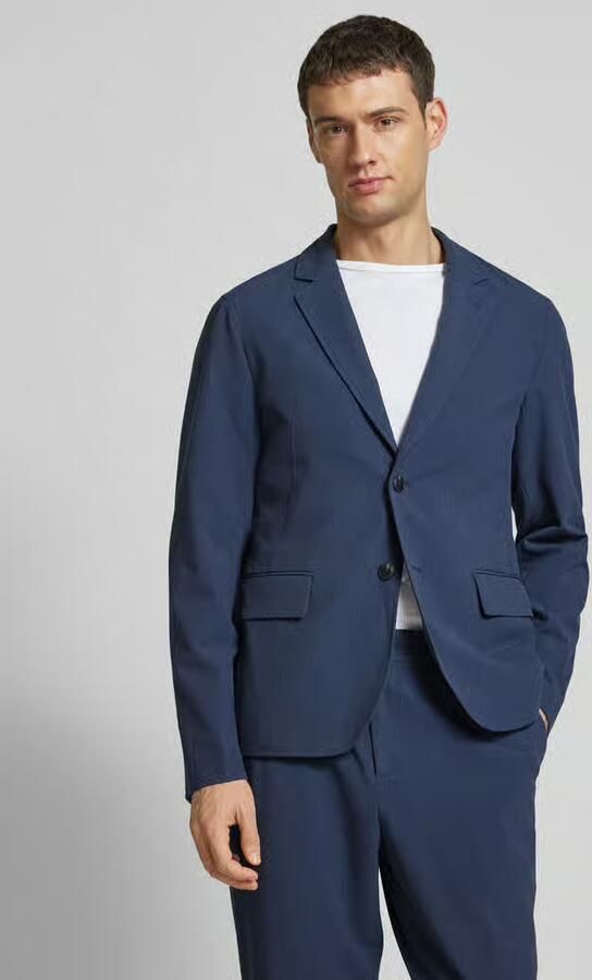 Scotch & Soda 2-knoops colbert met viscose en reverskraag - Foto 3
