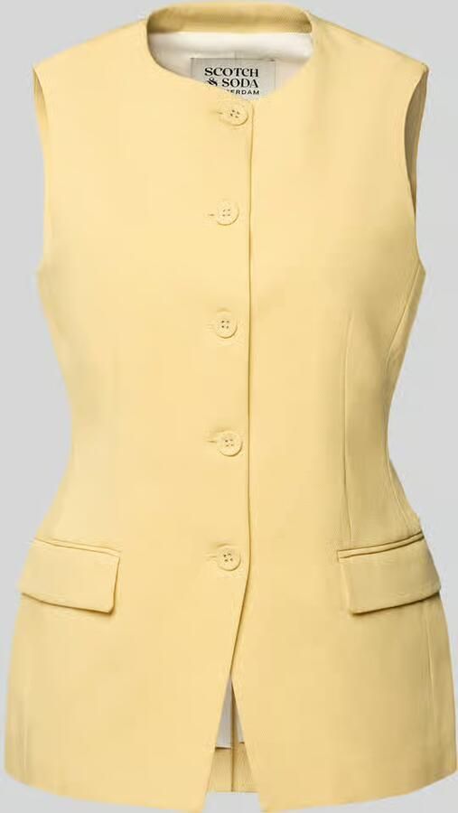 Scotch & Soda Bodywarmer van mix van katoen en lyocell met klepzakken - Foto 2