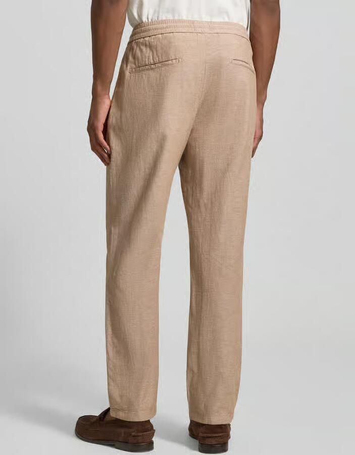 Scotch & Soda broek met linnen en Franse steekzakken