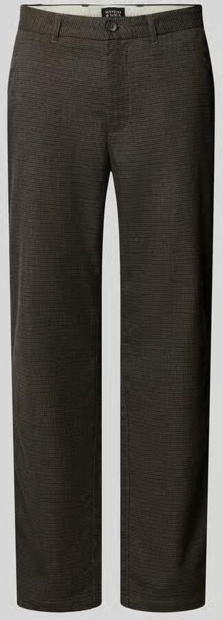 Scotch & Soda Broek van katoen-wolmix met achterzakken model 'STUART'