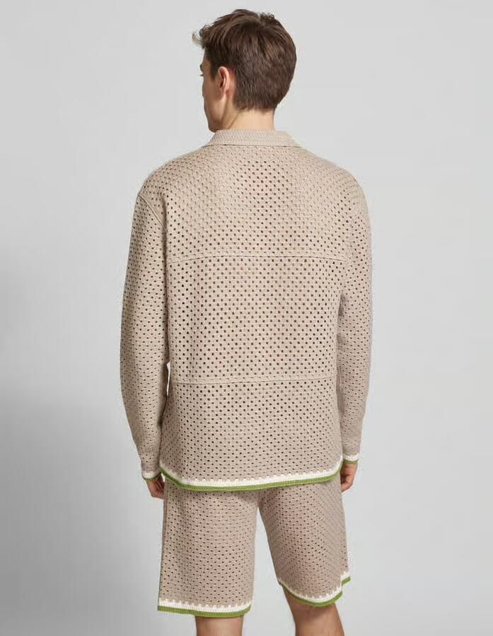 Scotch & Soda Gehaakte Vest met Lange Mouwen Gray Heren