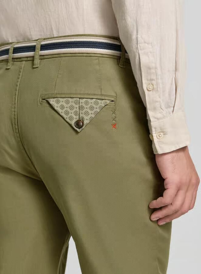 Scotch & Soda Chino met riem en steekzakken model 'WARREN'