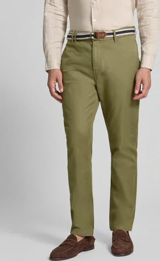 Scotch & Soda Chino met riem en steekzakken model 'WARREN' - Foto 6