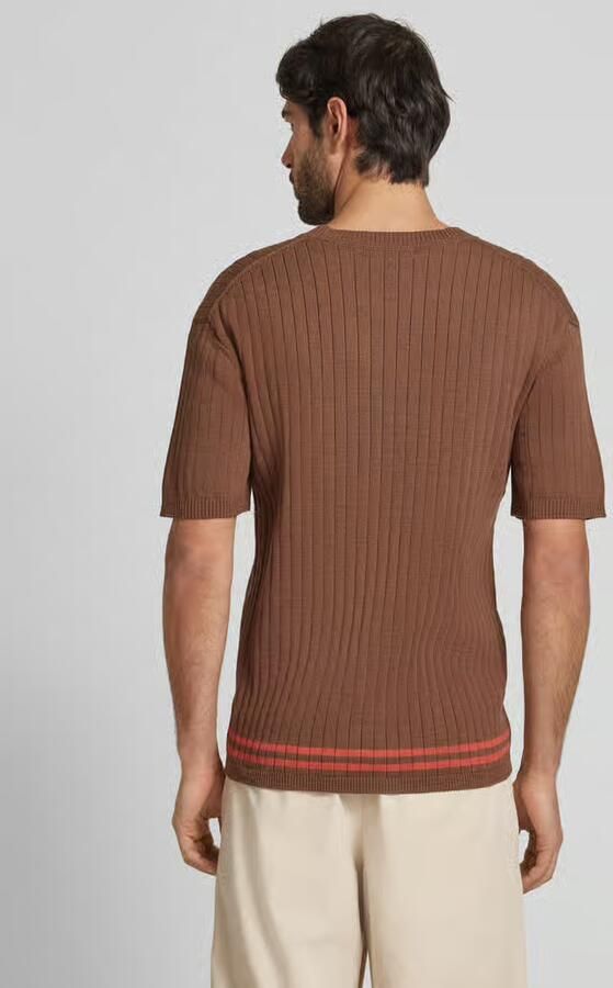 Scotch & Soda Gebreid shirt met ronde hals