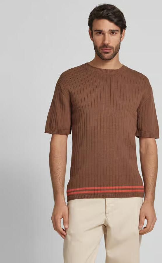Scotch & Soda Gebreid shirt met ronde hals - Foto 2