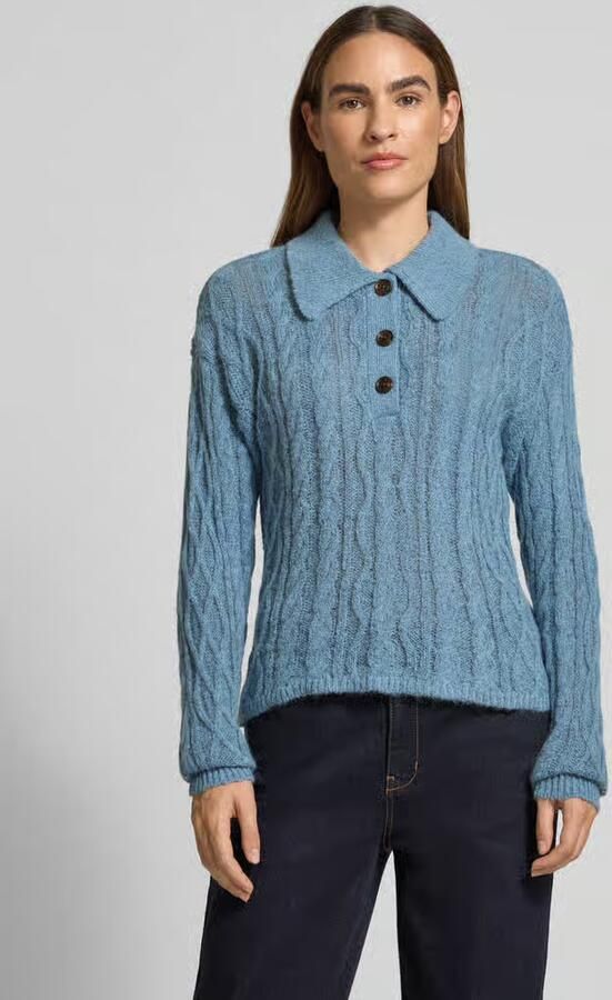 Scotch & Soda Gebreide pullover met kabelpatroon - Foto 2