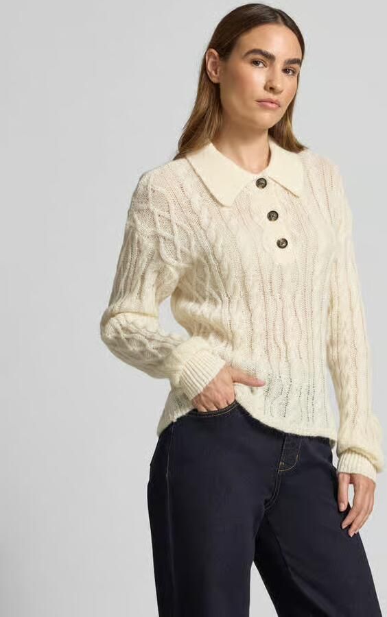 Scotch & Soda Gebreide pullover met kabelpatroon - Foto 2