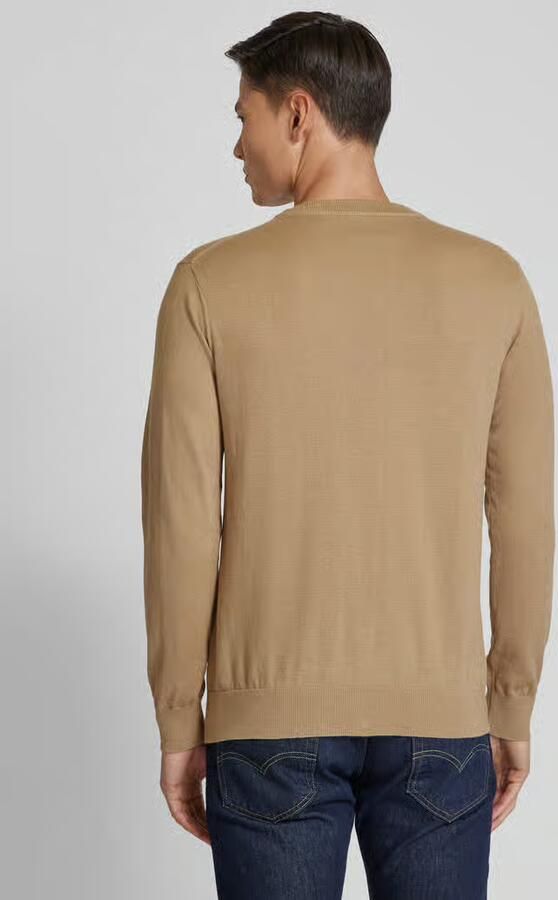 Scotch & Soda Gebreide pullover met labeldetail