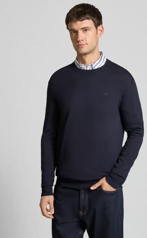 SCOTCH & SODA Heren Truien & Vesten Viscose Pullover Crewneck Donkerblauw - Foto 8