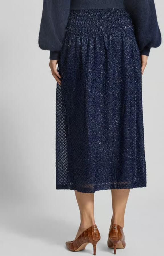 Scotch & Soda Glanzende midirok met elastische band