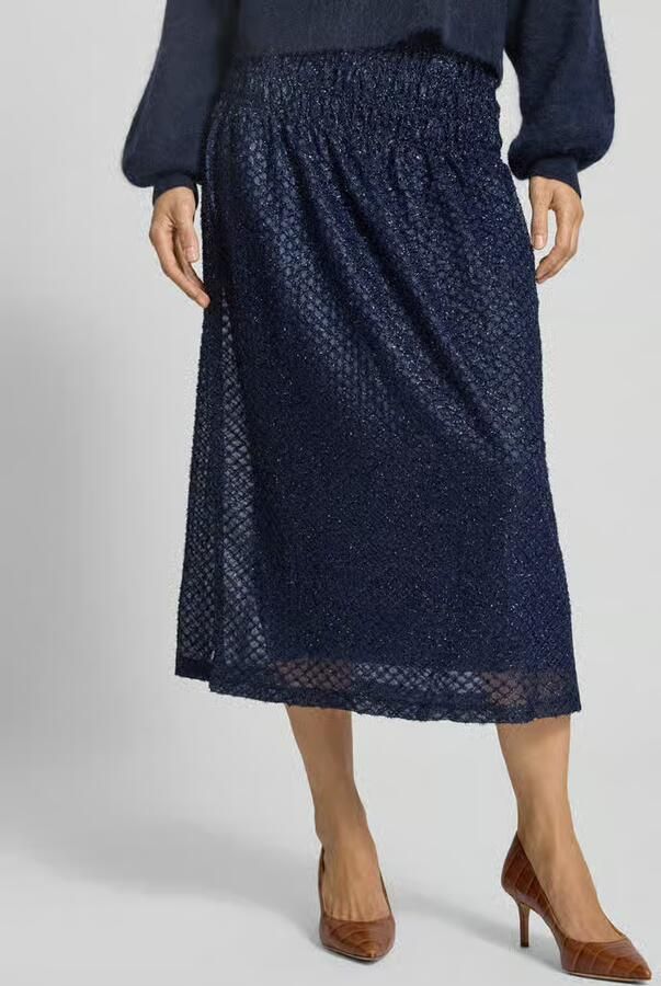 Scotch & Soda Glanzende midirok met elastische band - Foto 2