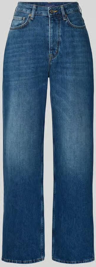 Scotch & Soda high waist straight leg jeans medium blue denim - Foto 4