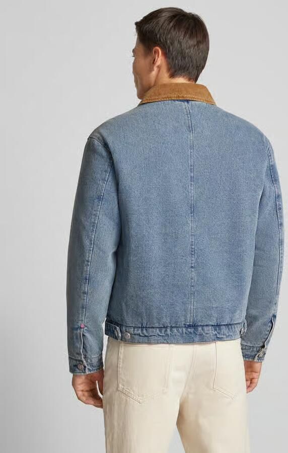 SCOTCH & SODA Heren Jassen Cord Collar Indigo Teddy Jacke Blauw - Foto 4