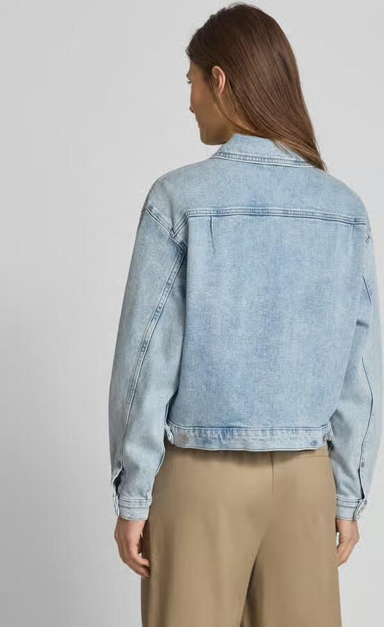 Scotch & Soda Korte Denim Trucker Jack Blauw Blue Dames - Foto 6