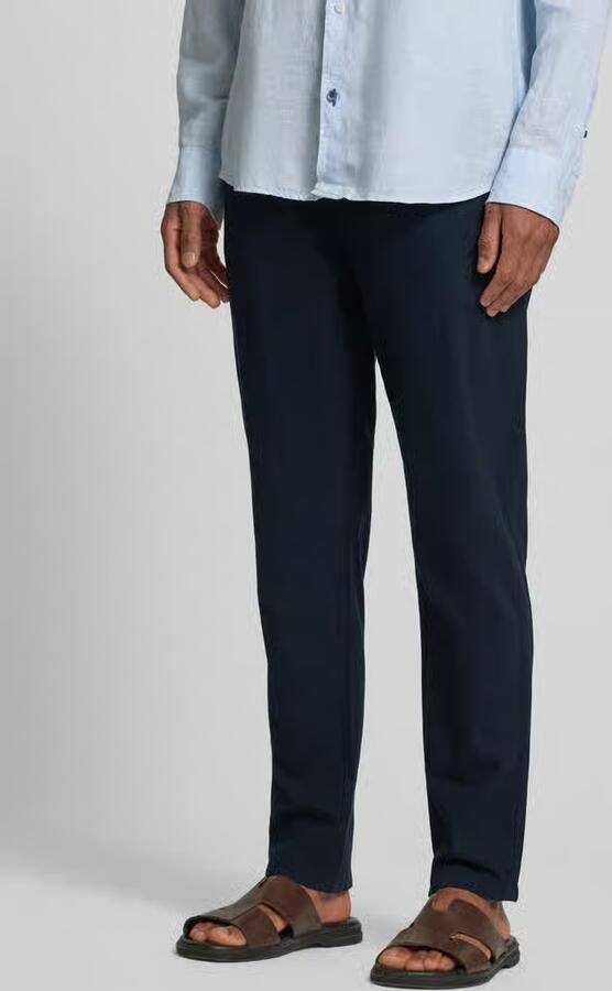 Scotch & Soda Jogpants van een katoen-linnenmix met elastische tailleband - Foto 3
