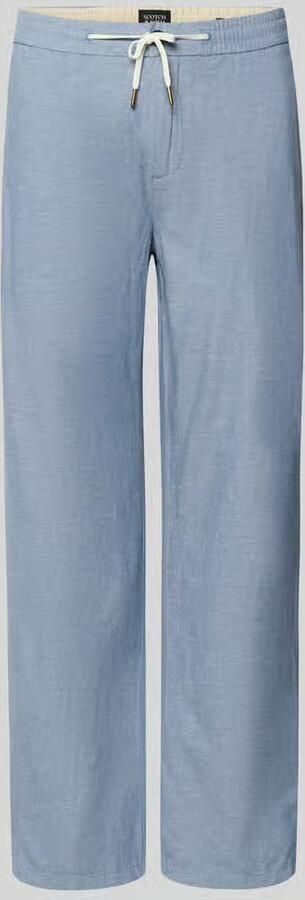 Scotch & Soda Broek Scotch & Soda Chino Warren Cotton Linen Blauw - Foto 2