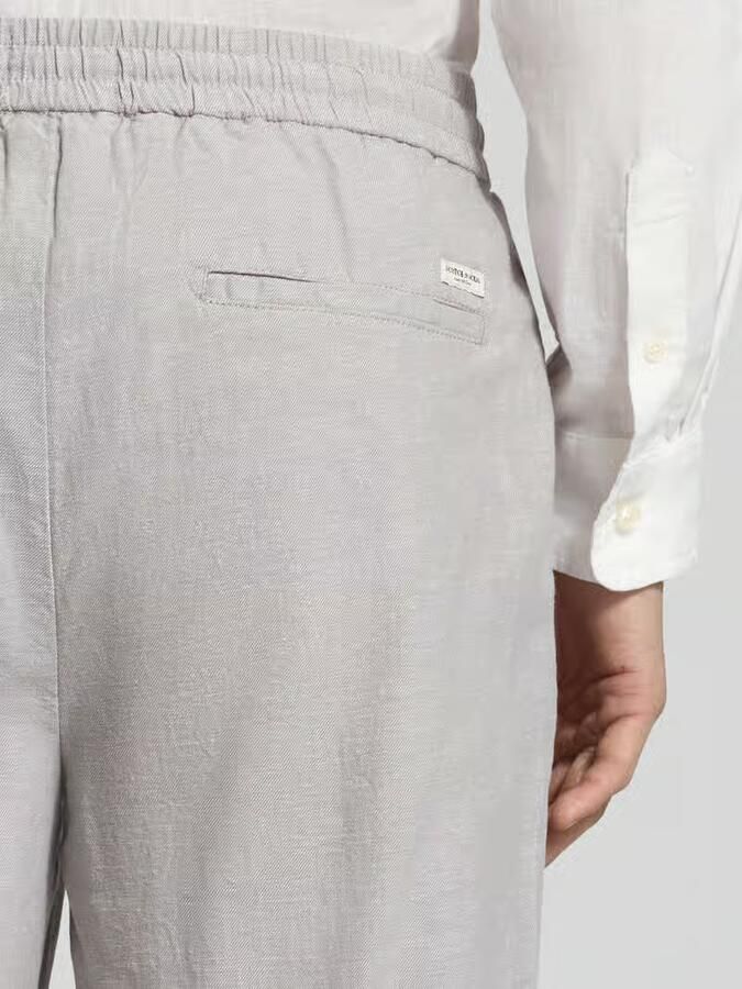 Scotch & Soda Broek Scotch & Soda Chino Warren Cotton Linen Greige