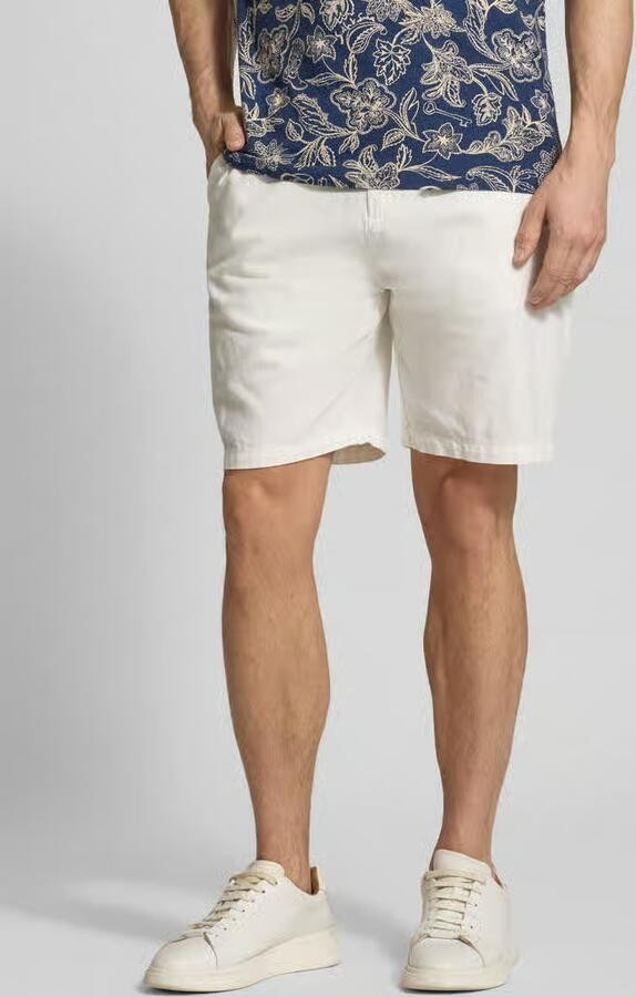 Scotch & Soda Korte Broek Scotch & Soda Fave Short Cotton Linen Off White - Foto 8
